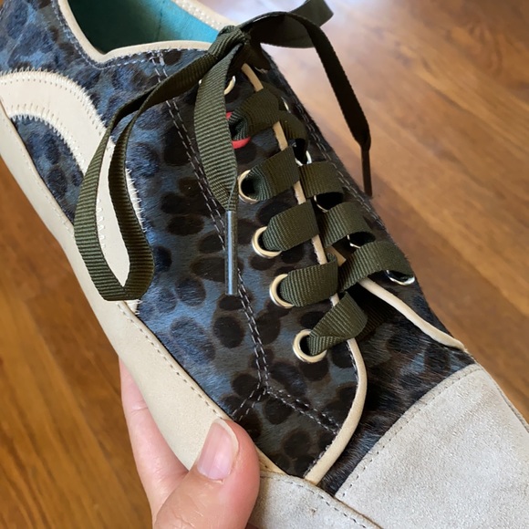 Boden Pony Hair Leopard Print Shoes - Picture 3 of 9